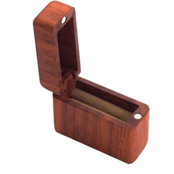 FlorasFantasies Other - Handcarved Wooden Ring Box - Ring Bearer - Slim